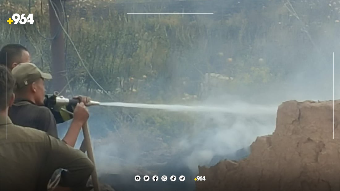 هەورەبروسكە 75 دۆنم دەغڵ و گەنمی جووتیارانی سووتاند