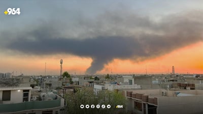 کەرکوک.. ئاگرێکی گەورە لە نزیک کۆمپانیای غازی باکوور کەوتەوە