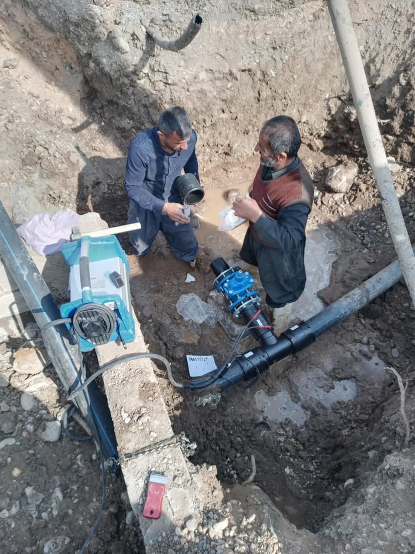 گوندی خەندەکە لە ناحیەی ژاراوە گرفتی کەمی ئاویان نەما