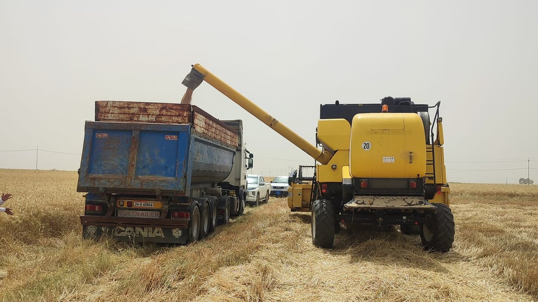 عەربەت و پیرەمەگرون کۆتا رۆژی وەرگرتنی گەنمەکەیانە