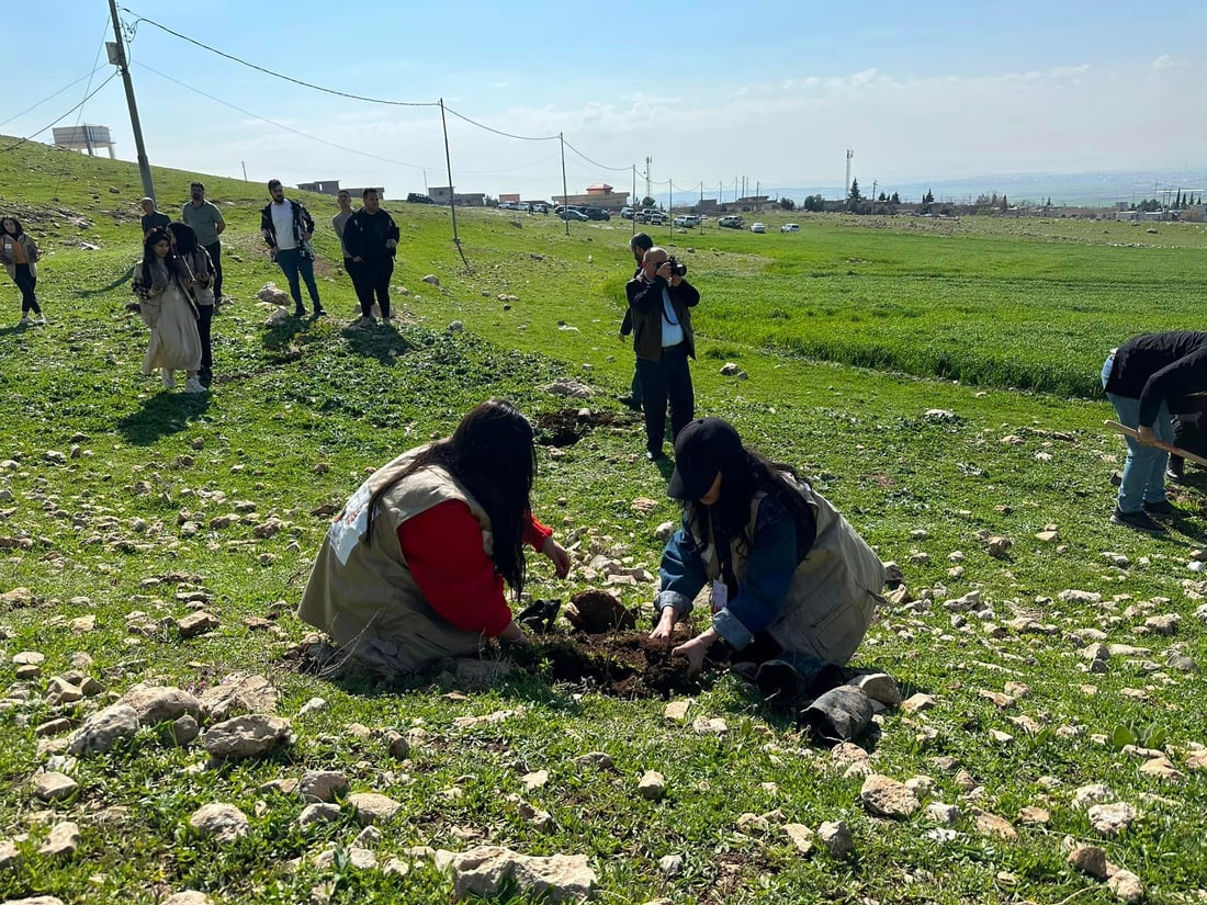 1000 شه‌تڵى به‌ڕوو و دره‌ختى دیكه‌ له‌ چیاى بێخێر ده‌چێندرێت