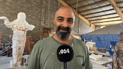 دوو پەیکەر بوونە قوربانی بینایەک؛ درزیان بردووە و زیانیان پێگەیشتووە