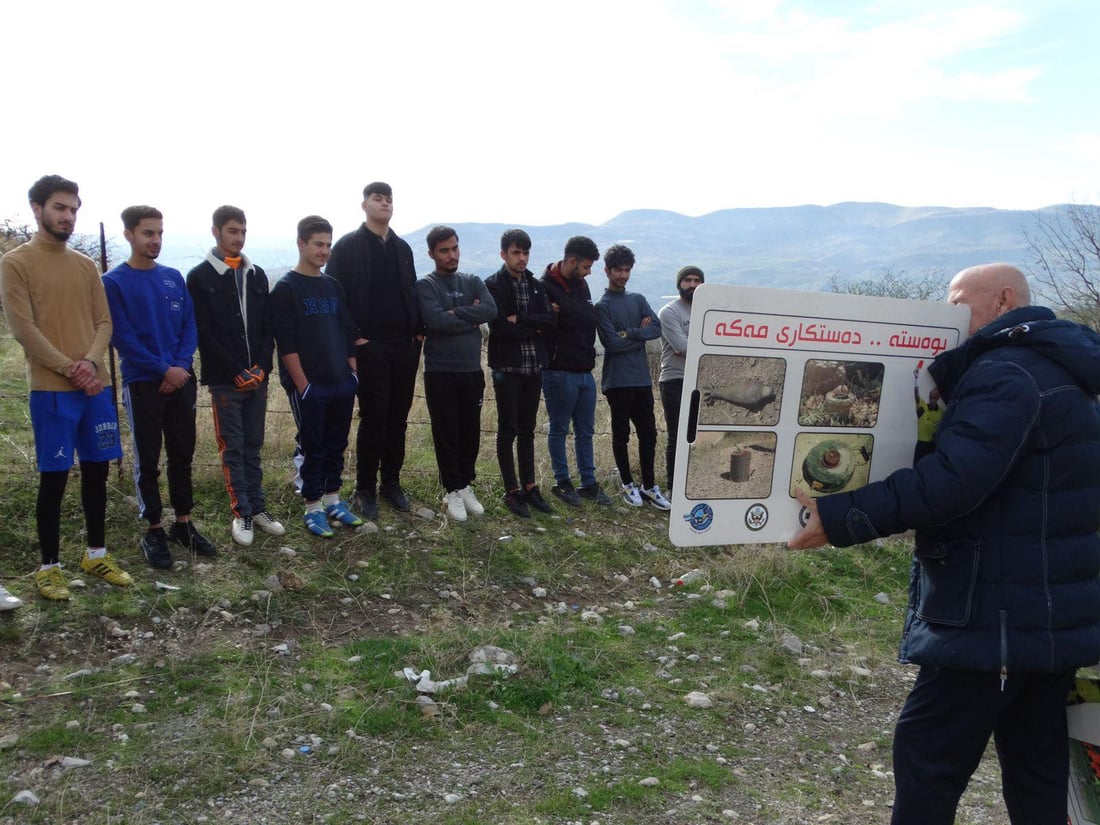 رێکخراوێکی ئەمریکی بەشێوەیەکی جیاواز هۆشیاری لەبارەی مین بە قوتابیان دەدات