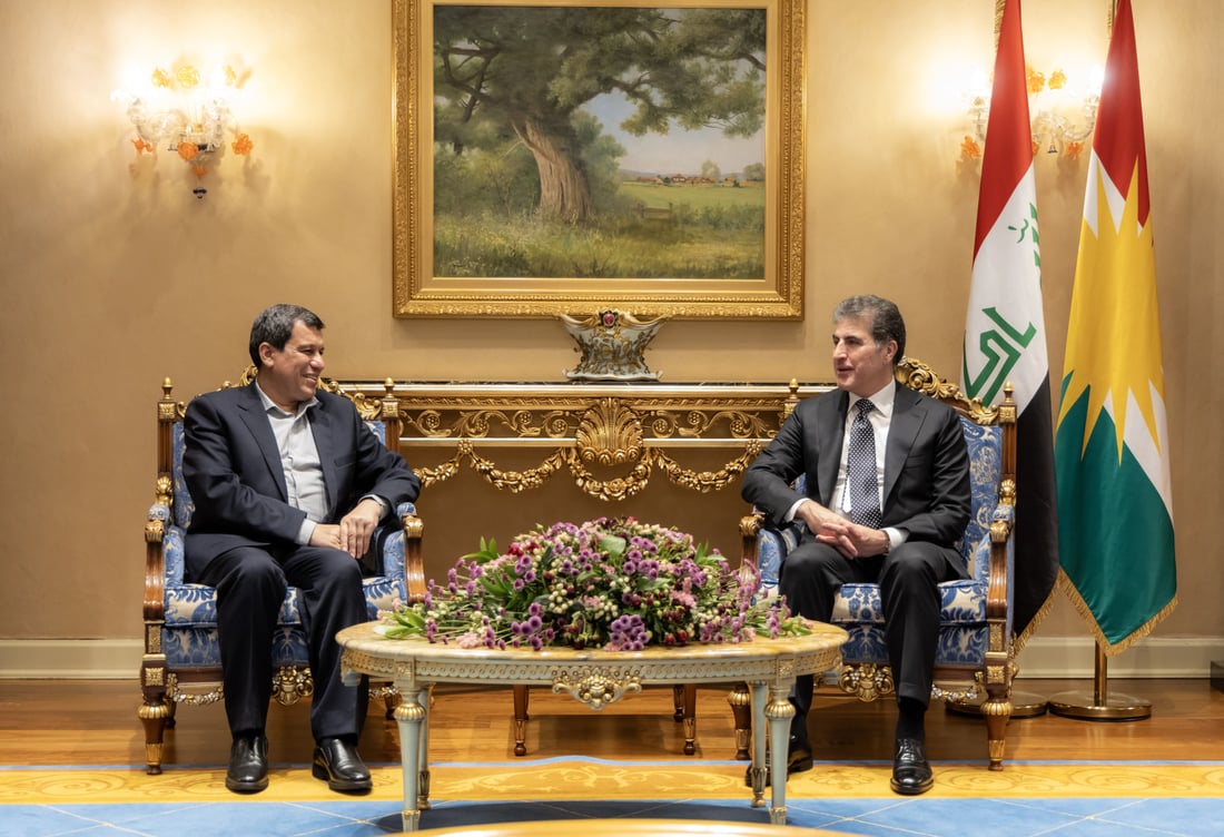 President Nechirvan Barzani meets SDF commander Mazloum Abdi in Erbil to discuss Syria, ISIS fight