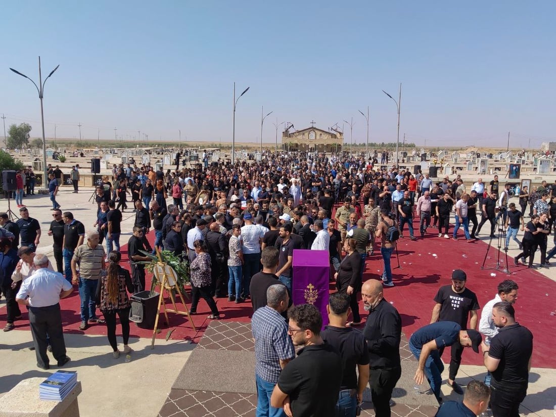 إلى مقبرة القيامة.. صور من التشييع الكبير ظهر اليوم لضحايا فاجعة الحمدانية