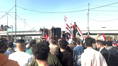 نشطاء العراق تظاهروا ضد الغاز الإيراني.. أهازيج تذكّر بوعود الشهرستاني (فيديو)