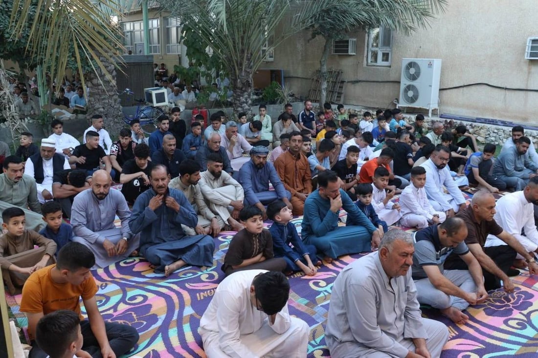 صور: جامعا السادة والشافعي في بعقوبة لم يسعا الحضور في صلاة العيد