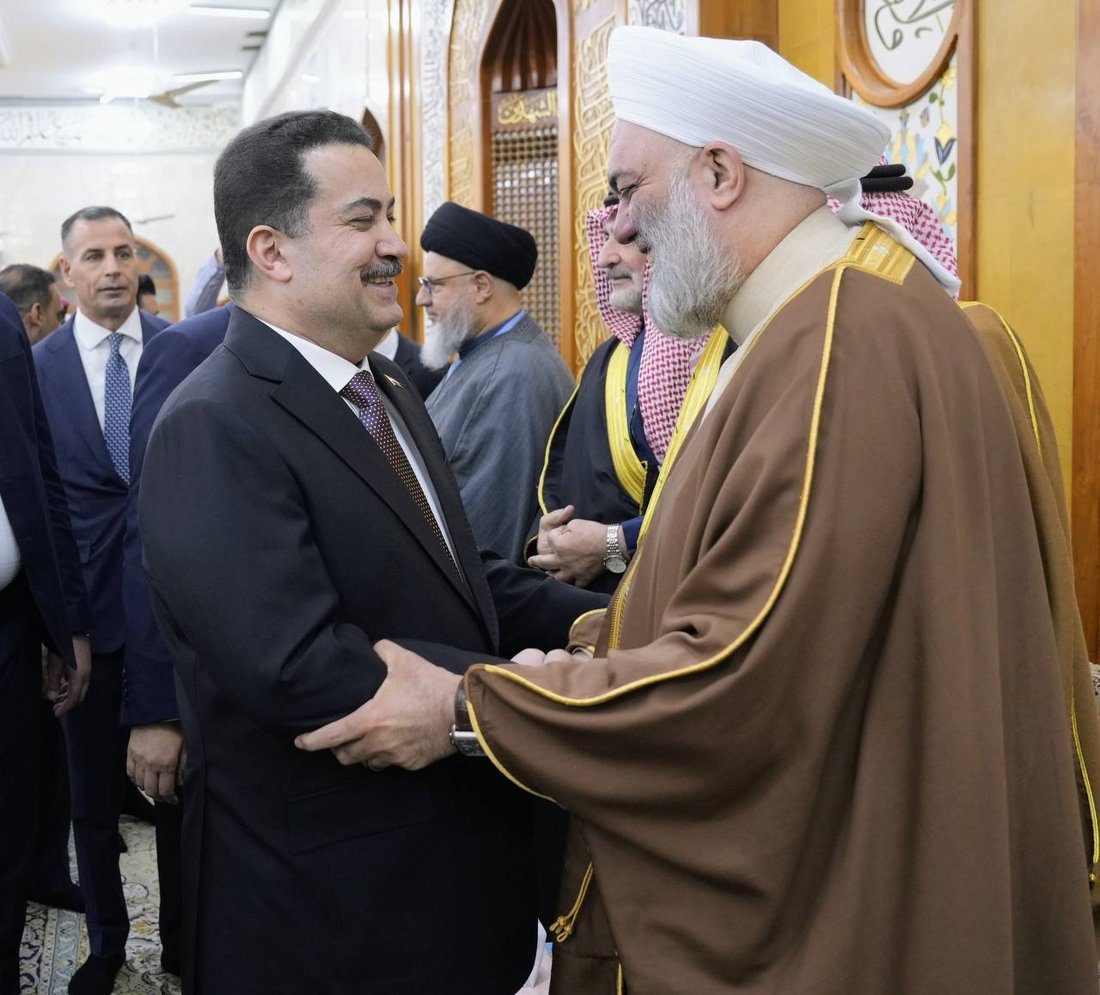 البصرة: السوداني في ديوان زعيم الشيخية وكل الوجهاء حضروا (صور)