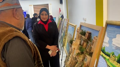 فيديو: المرأة تعود إلى هيت وإلهام من كل مكان.. معرض فني حاز الاحترام
