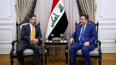 Al-Sudani, Qubad Talabani discuss federal-regional cooperation in Baghdad