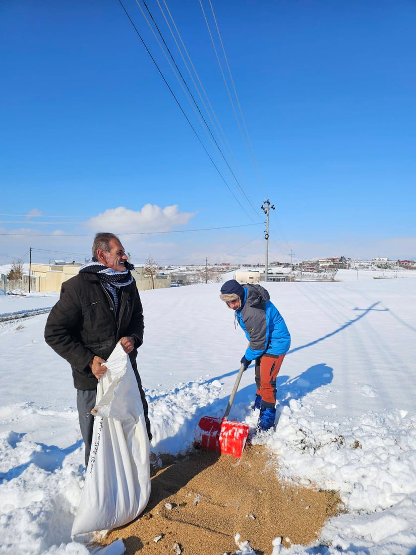 قەڵادزێ؛ سفرەیەکى پڕ لە خۆراک بۆ ئاژەڵ و باڵندەکان رادەخات