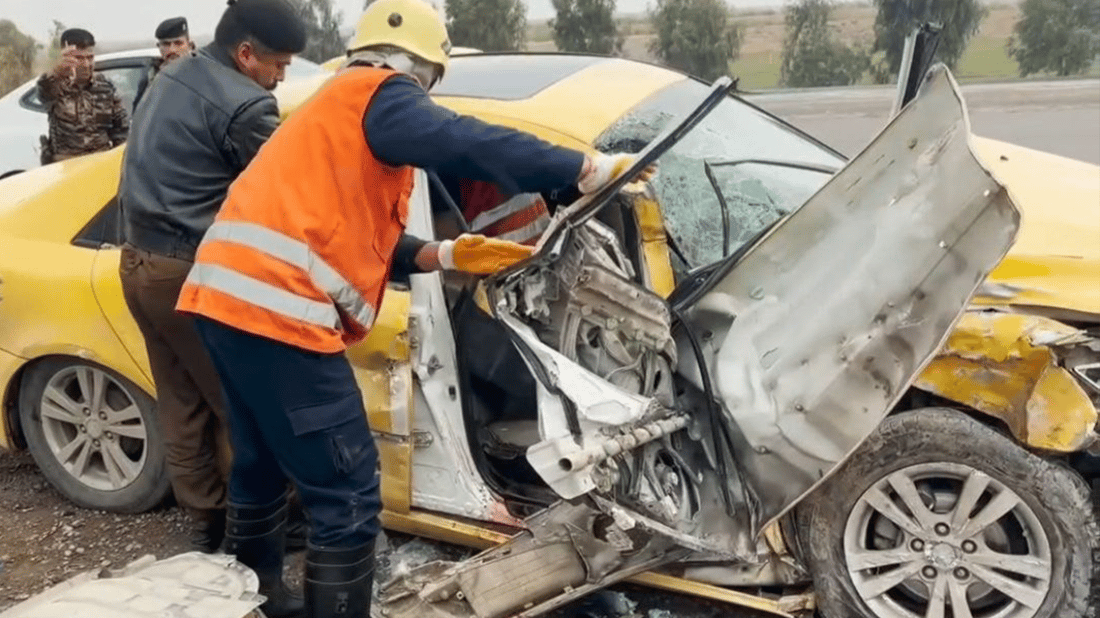 لە رێگای کەرکوک بۆ بەغدا بەهۆی رووداوی هاتوچۆ کەسێک گیانیلەدەستدا