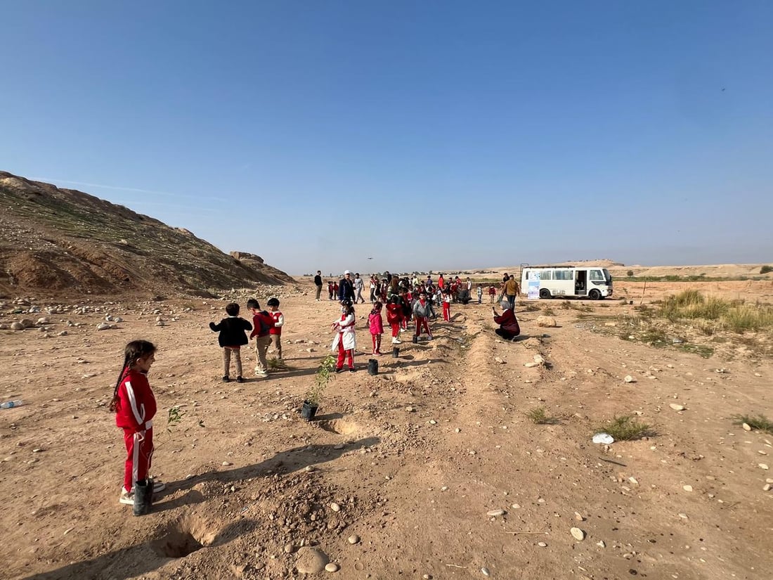 لە دەوربەری ‌بەنداوی ئەڵوەند هه‌ڵمه‌تێكی نه‌مام چاندن به‌ڕێوه‌چوو