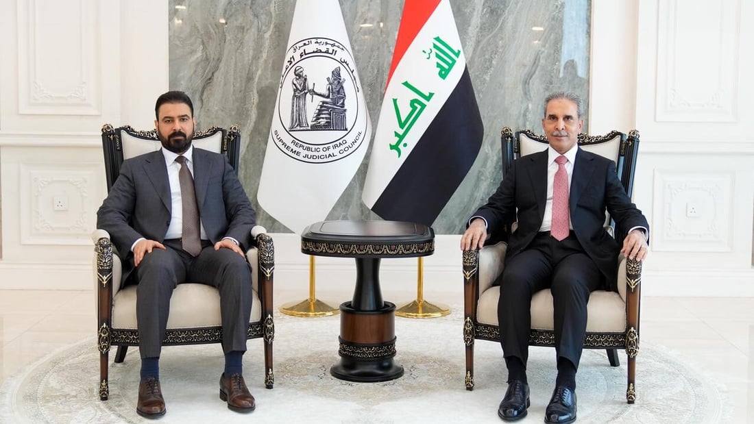 الزيدي في ضيافة القاضي زيدان وتشديد على تشكيل حكومة ضمن المدة الدستورية