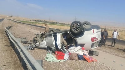 لە رووداوێکی هاتوچۆدا دوو کەس برینداربوون
