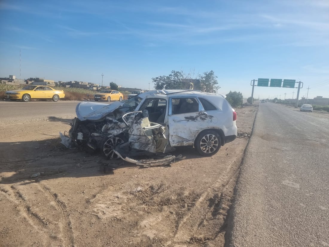 بين الرفاعي والنصر.. مصرع وإصابة 4 أشخاص في حادث سير شمالي الناصرية