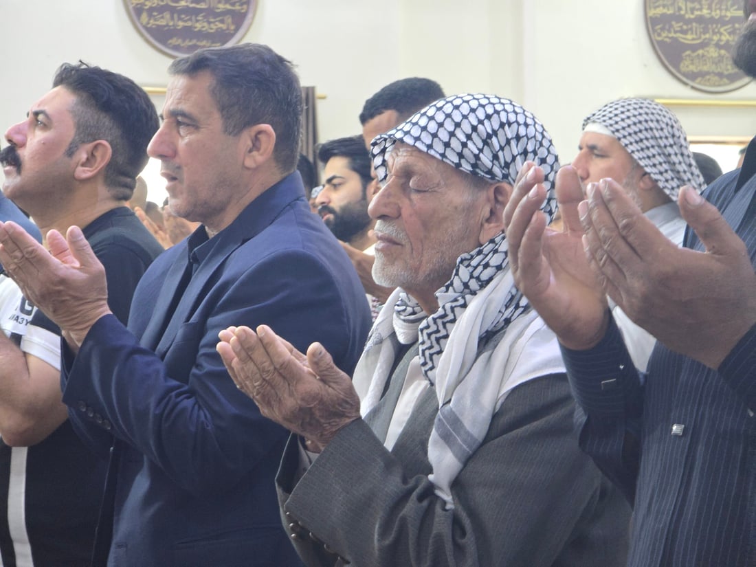صور من جامع أكرم في الصويرة.. دعوات بعيد مبارك على جميع العراقيين