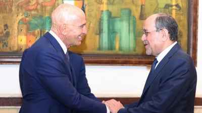 المالكي يلتقي المبعوث الأميركي توم براك في بغداد