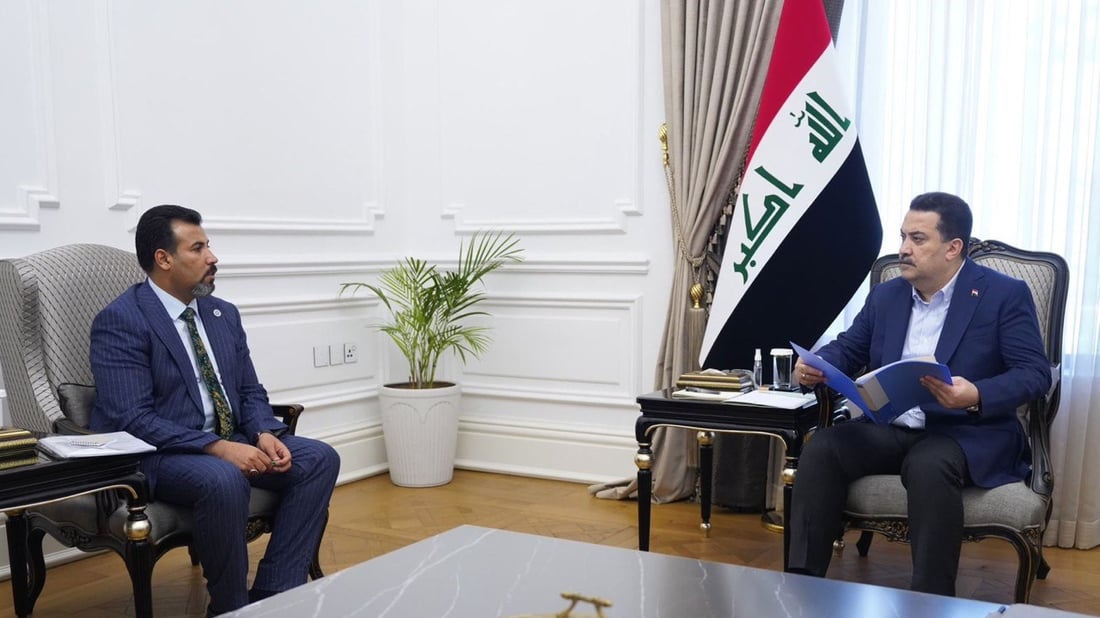 السوداني يناقش مشاريع ذي قار المنجزة والمتلكئة مع رئيس صندوق إعمار المحافظة