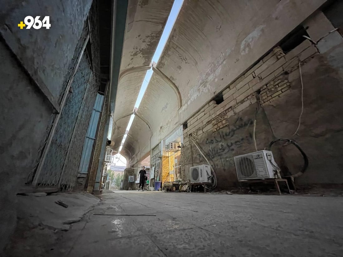 لا أحد يريد تأجير المحلات رغم تخفيض السعر.. صور من سوق شقق العدالة في النجف