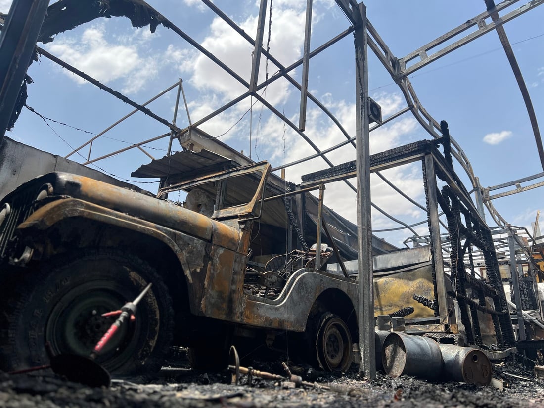 ئاگرەکەى جادەى غەزالى سێ کۆشکى سووتاند