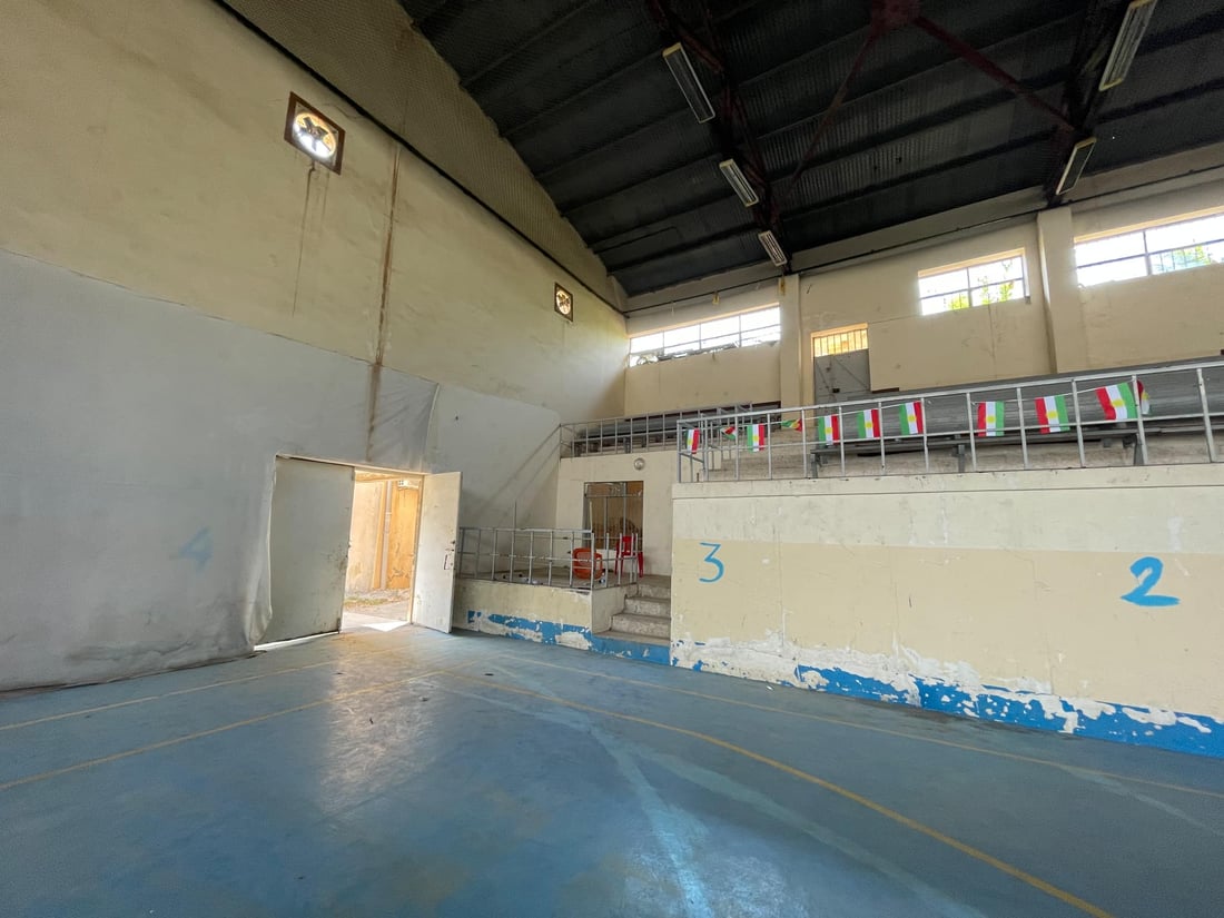 تاکە هۆڵی وەرزشییەکەی ئامێدی نۆژەن دەکرێتەوە