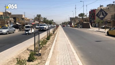 Development of Al-Daght Street in Baghdad improves traffic flow