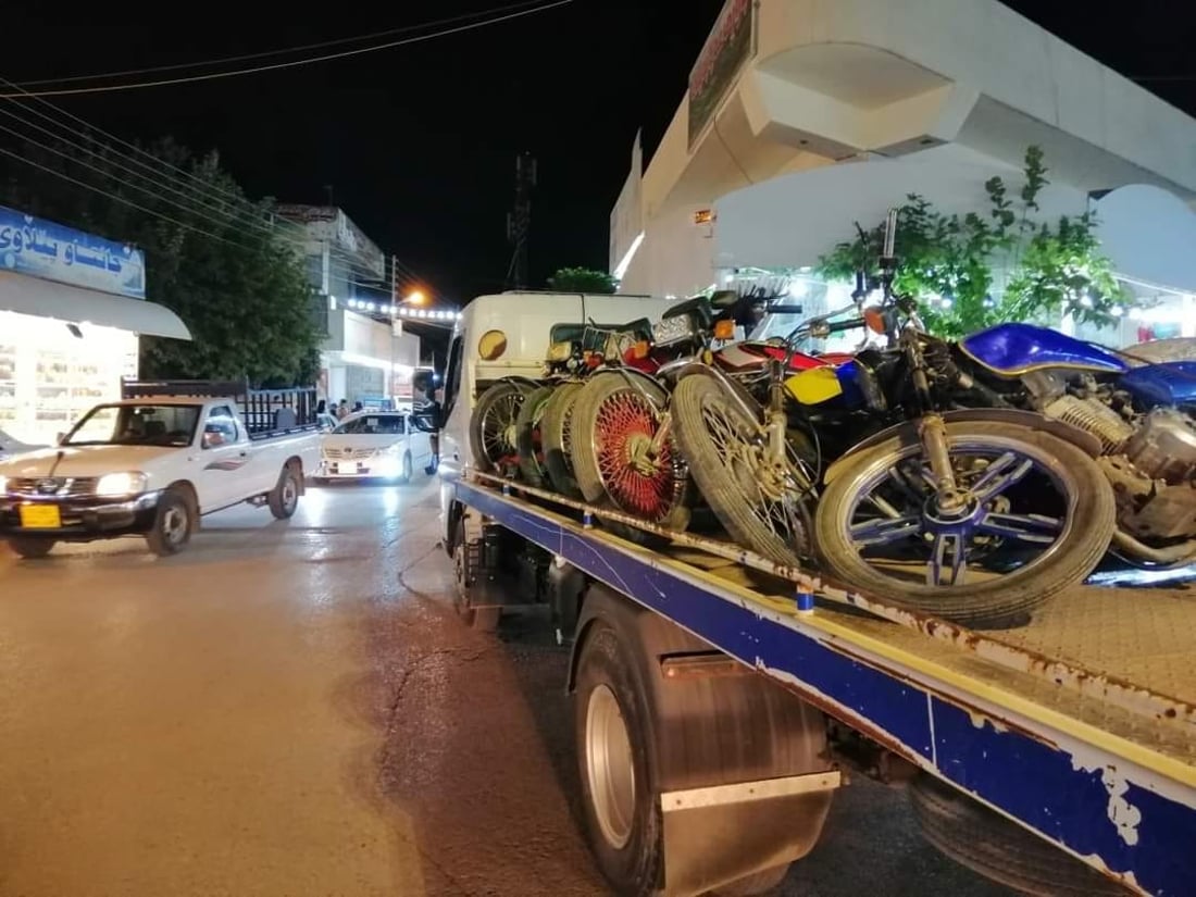 لە هەڵەبجە 391 ماتۆڕ گیران و پانكرانەوە