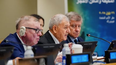 Iraq’s President Rashid calls for closure of Syria’s Al-Hol camp at New York conference