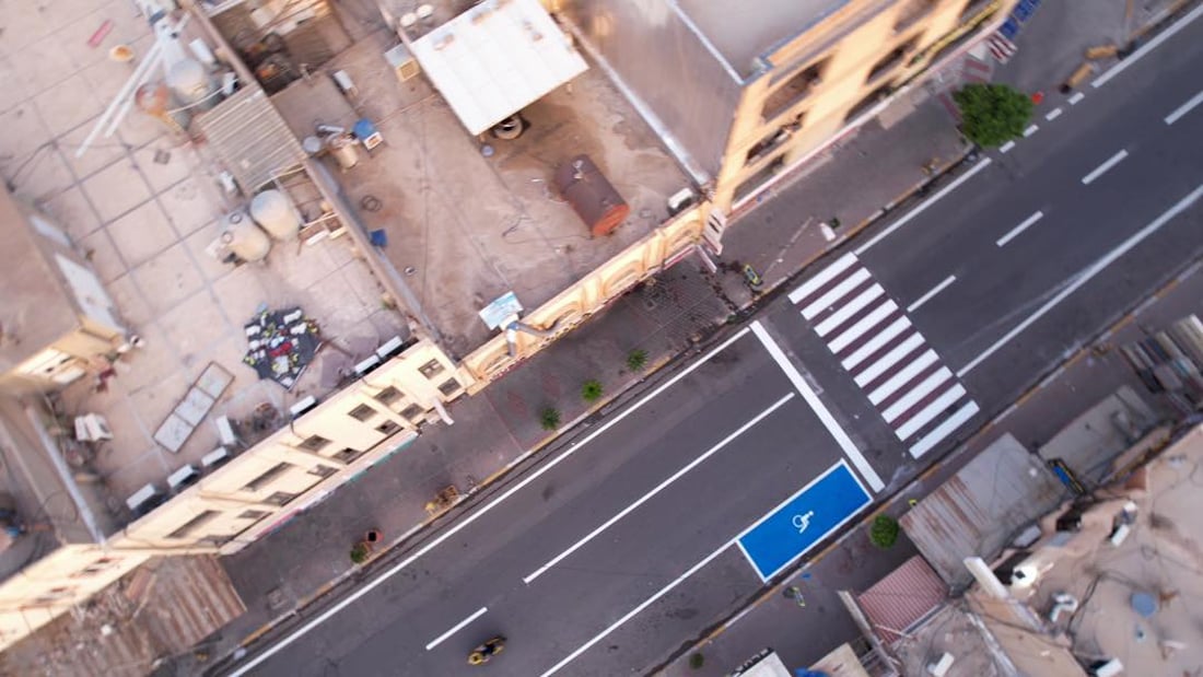 أربيل: أماكن خاصة لسيارات ذوي الاحتياجات الخاصة في شارع الأطباء (صور)