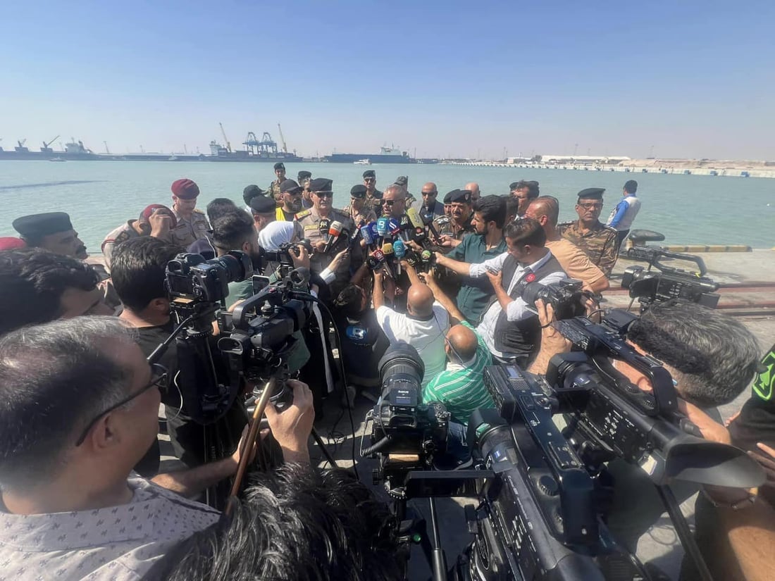 هەر پێنج ناوچەی کۆنتێنەرەکان لە بەندەری فاو تەواو کران