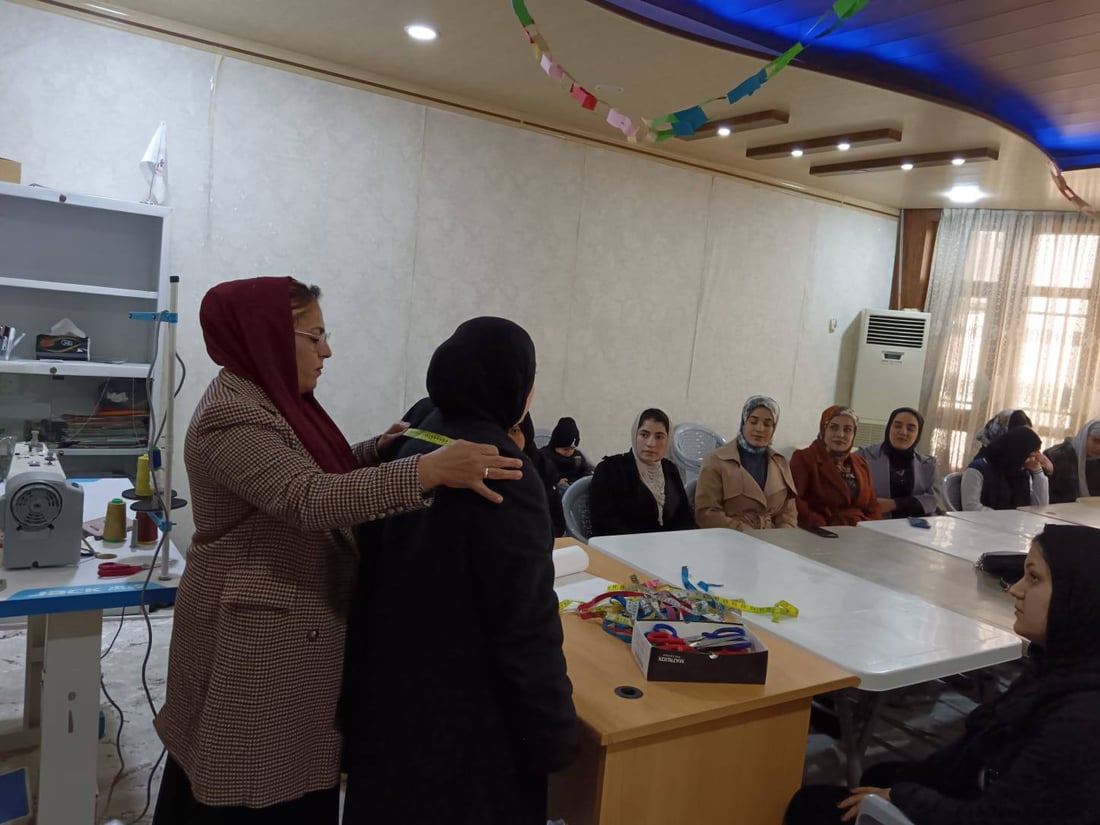 یونسێف 38 ژنی سەیدسادق فێری درومان دەکات
