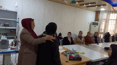 یونسێف 38 ژنی سەیدسادق فێری درومان دەکات