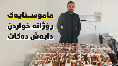 مامۆستایەک بە ئۆتۆمبێلەکەی خواردن بەسەر ماڵە هەژارەکان دابەش دەکات