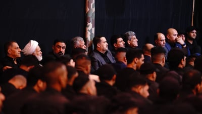 صور: السوداني والعامري في مجلس عزاء الفتح