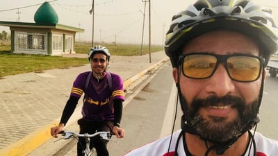 صور: ثامر وابراهيم سيعودان من كركوك إلى الدبس على “البايسكلات” في رحلة الـ 100 كم
