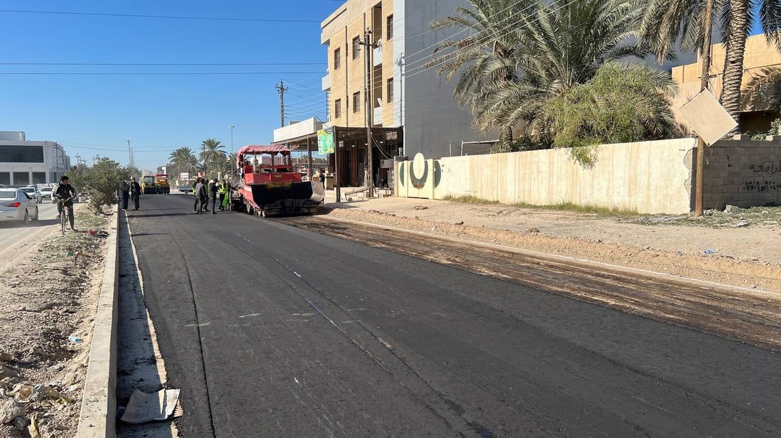 انتهت أعمال المجاري في سامراء.. طريق الجبيرية يدخل الخدمة خلال أيام (صور)