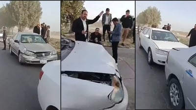 12 ئۆتۆمبێل پێکیاندادا