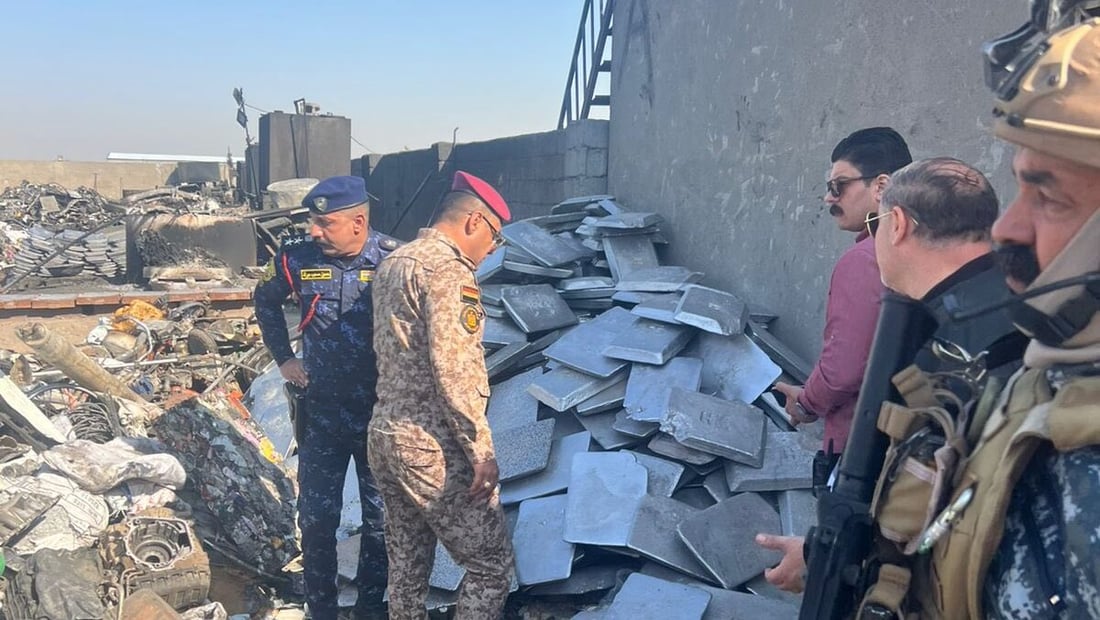 عمليات بغداد تتعقب مواقع صهر المعادن غير المجازة وتغلق 25 منها (صور)