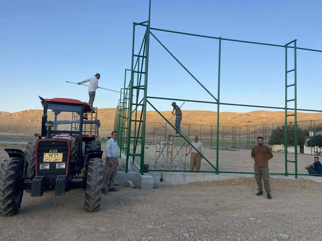 بە هەرەوزى؛ نورەدینییەکان لەسەر ئەرکى خۆیان یاریگایەک دروست دەکەن