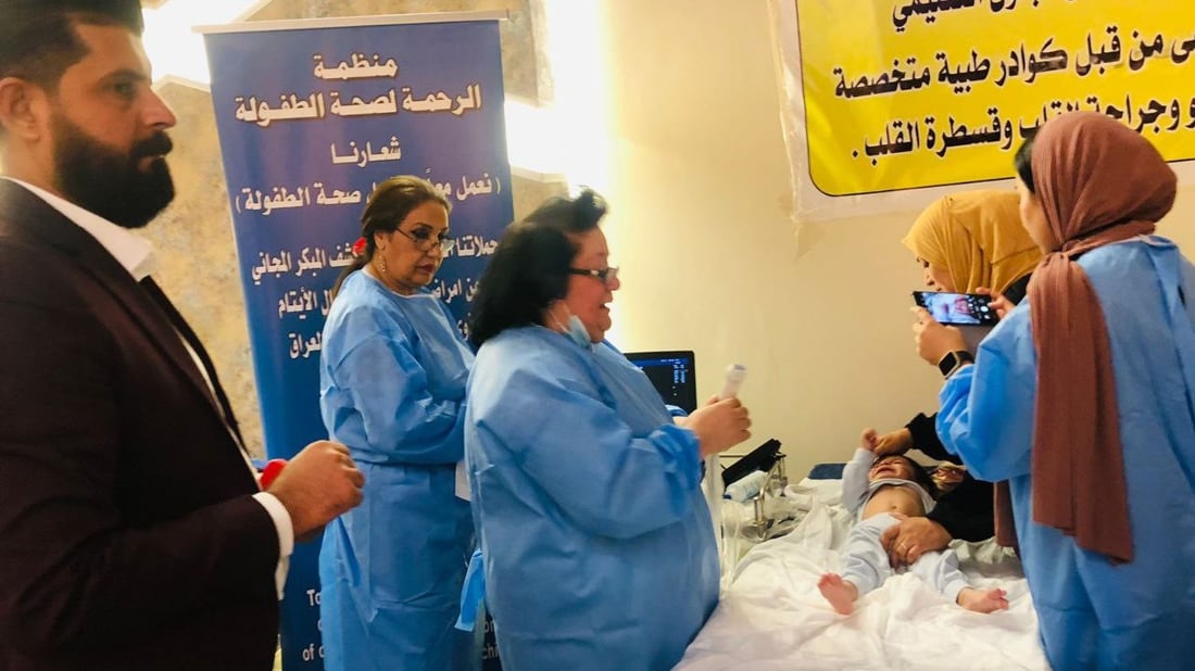 بعقوبة: أطباء عراقيون يكتشفون 20 حالة تشوه ولادي في قلوب الأطفال (صور)