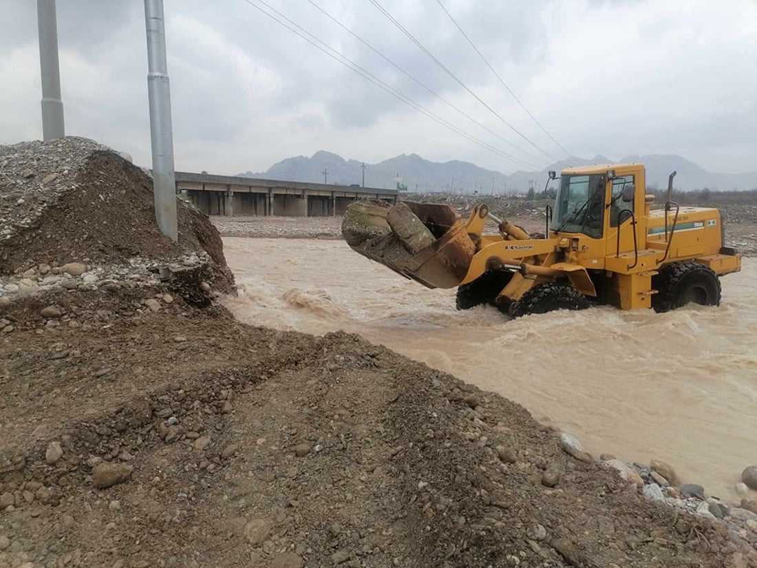 شاره‌وانیى سه‌نگه‌سه‌ر مه‌ترسییه‌كانى دروستبوونى لافاو ناهێڵێت