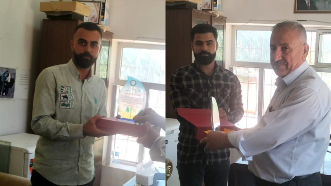 دوو گەنج لەپای خزمەتکردنییان بە ژینگە رێزییان لێگیرا