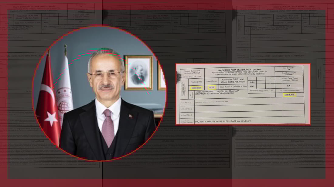 وەزیری گواستنەوەی تورکیا به‌هۆى سه‌رپێچی هاتوچۆ سزادرا