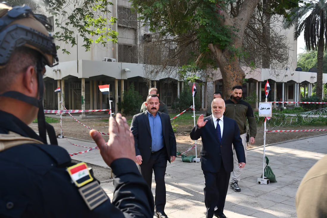 Haidar Al-Abadi casts vote in provincial council elections