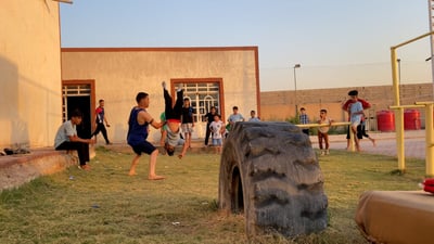 Afghan coach brings parkour to Najaf, inspiring youth with discipline and agility