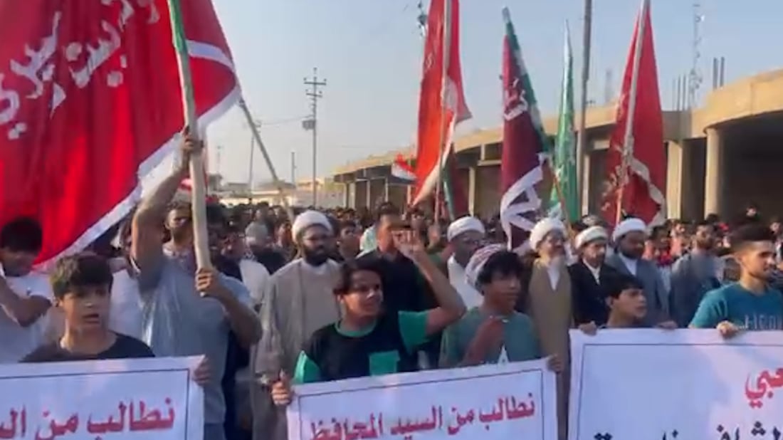 فيديو: احتجاجات “مناطق النفط” بالبصرة تتوسع إلى الدير.. تظاهرة حاشدة “وتهديد”