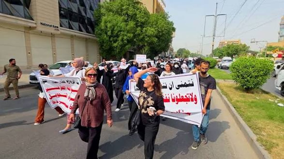 Mothers take protest against Jaafari custody rules to Baghdad’s Firdos Square