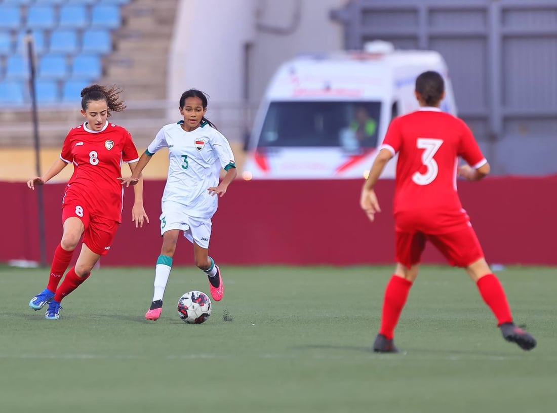 صور: أول خسارة لمنتخب ناشئات العراق في بطولة غرب آسيا