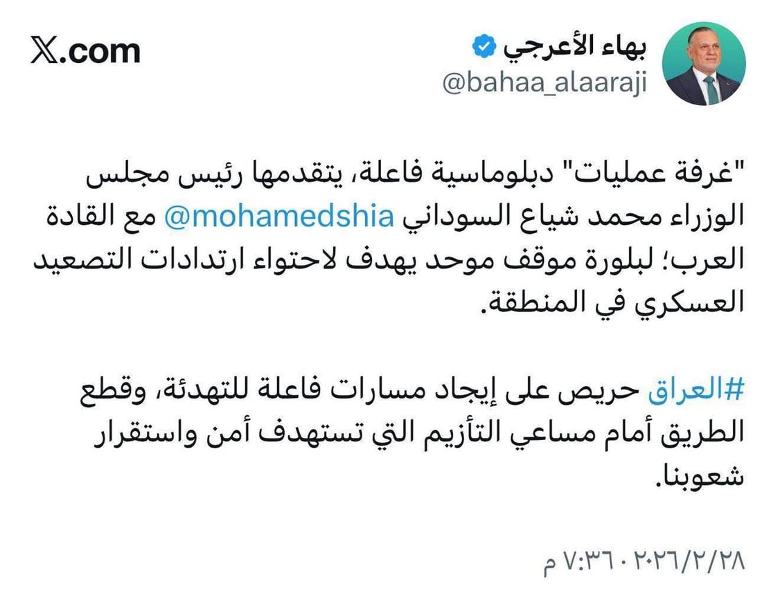 السوداني يقود “غرفة عمليات” دبلوماسية مع القادة العرب لاحتواء الحرب